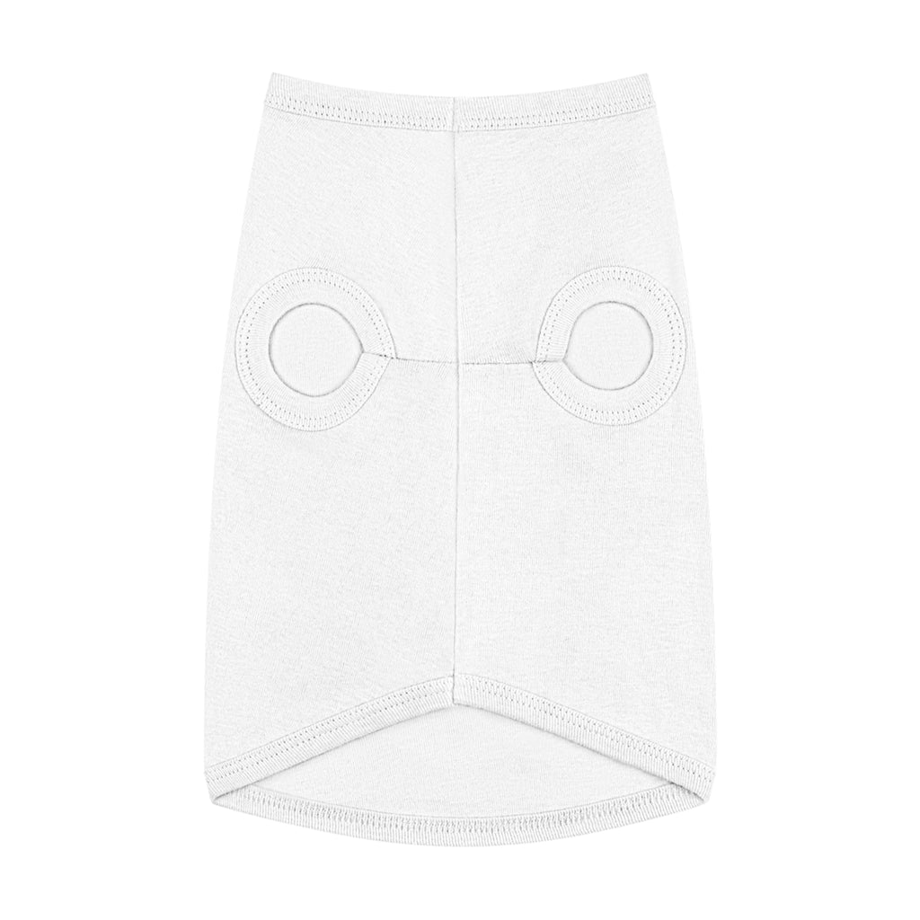 Plain dog tank top – PawHarbour white