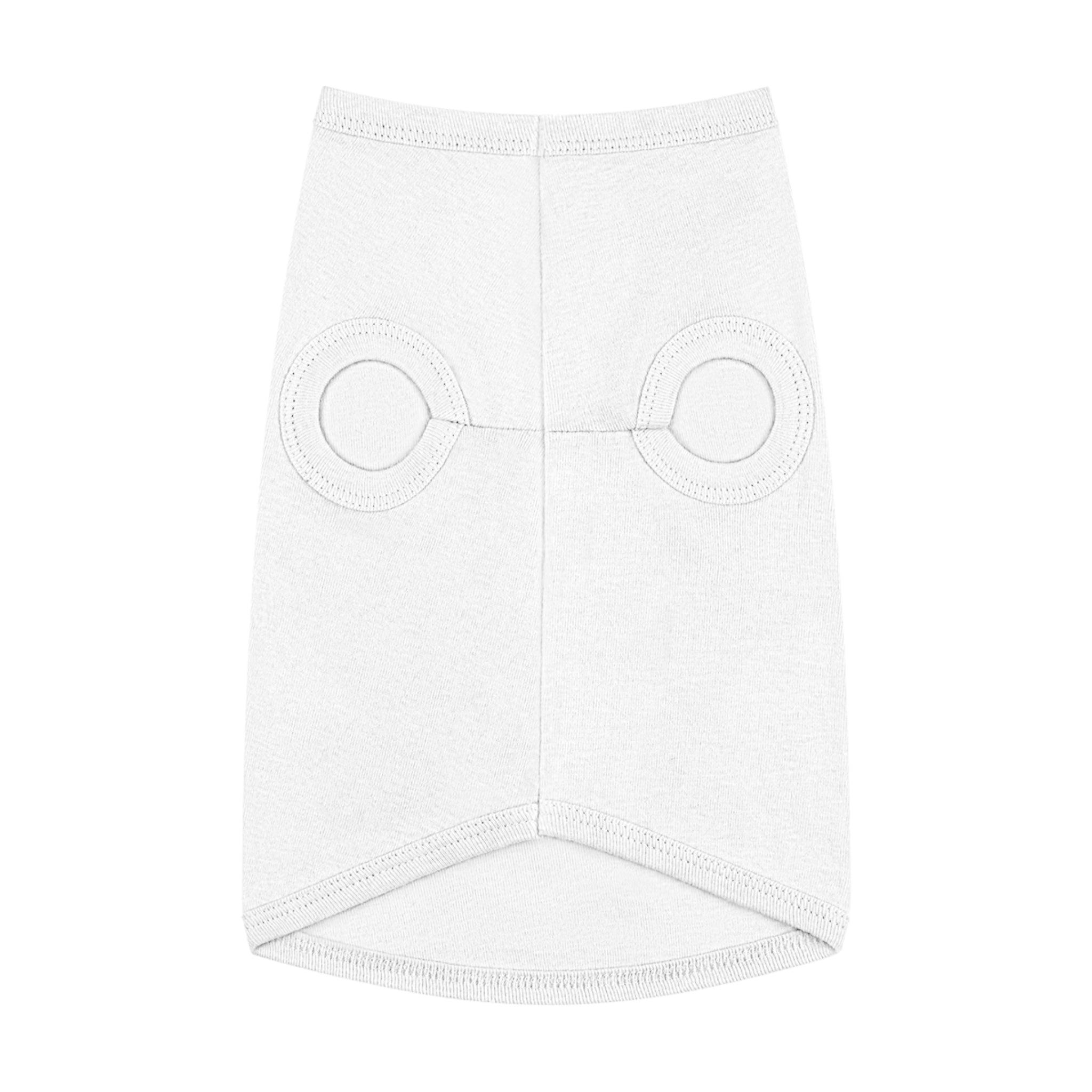 Plain dog tank top – PawHarbour white