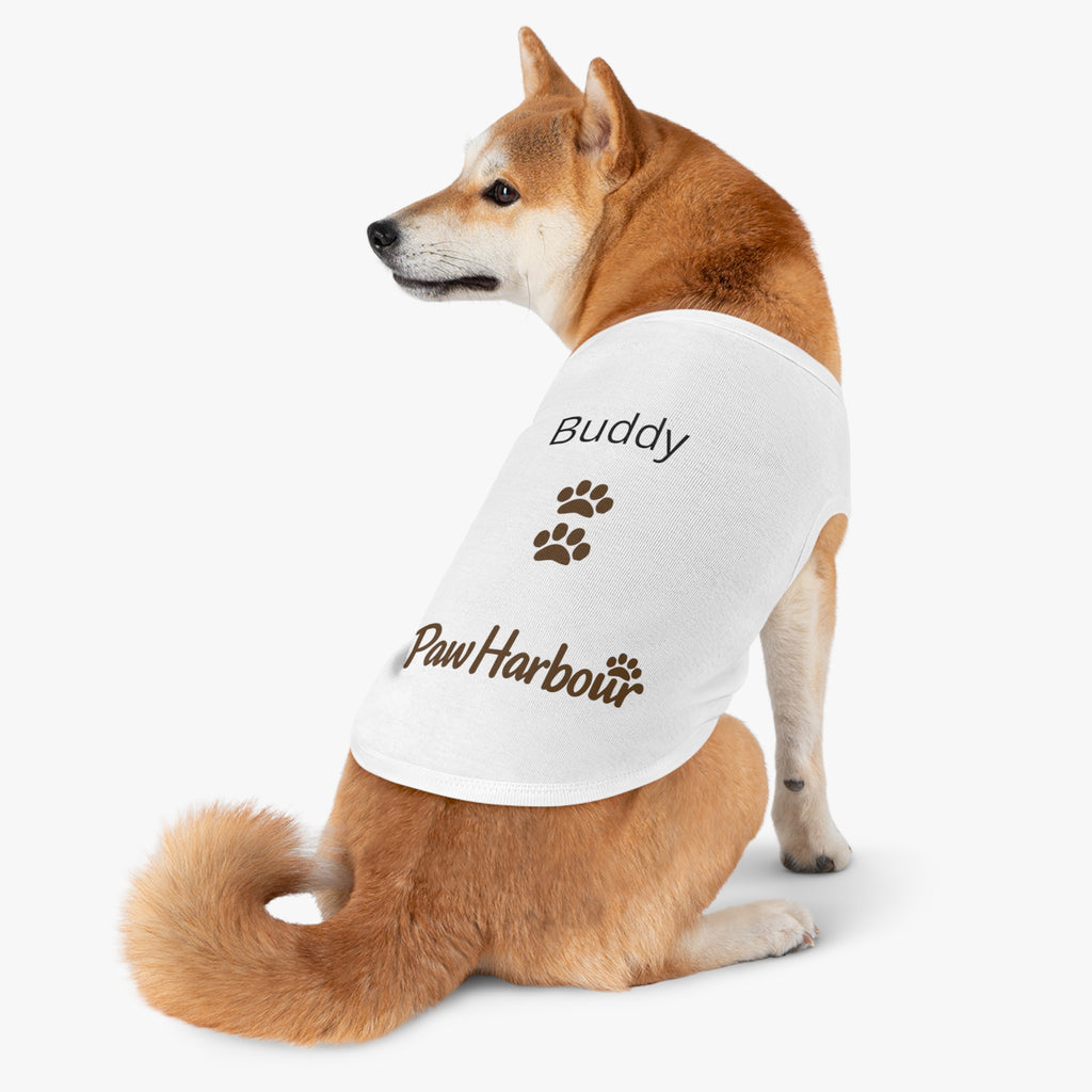 Small dog wearing PawHarbour fleece hoodie in white 
