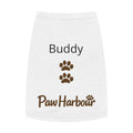 Custom dog tank top with ‘Buddy’ name printed – PawHarbour