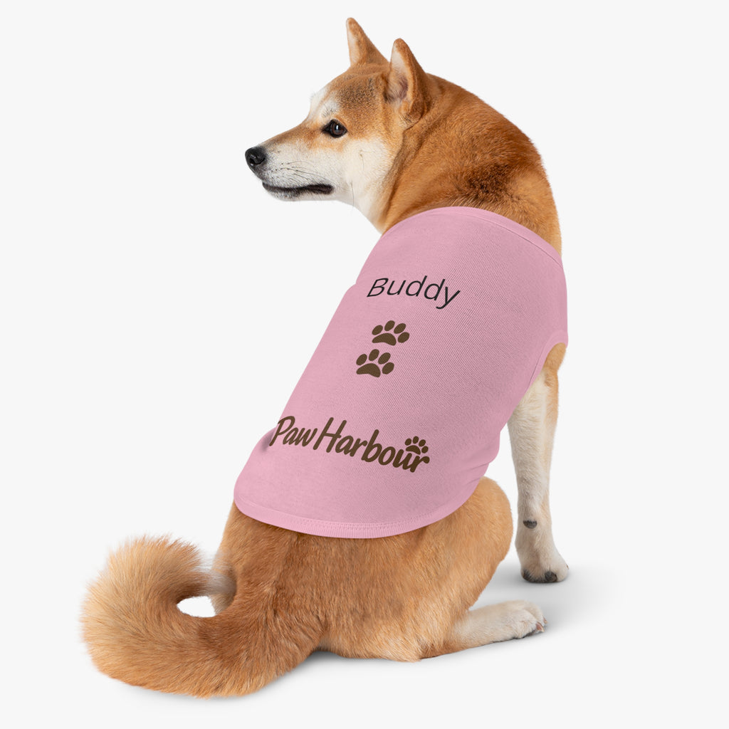 Small dog wearing PawHarbour fleece hoodie in pink