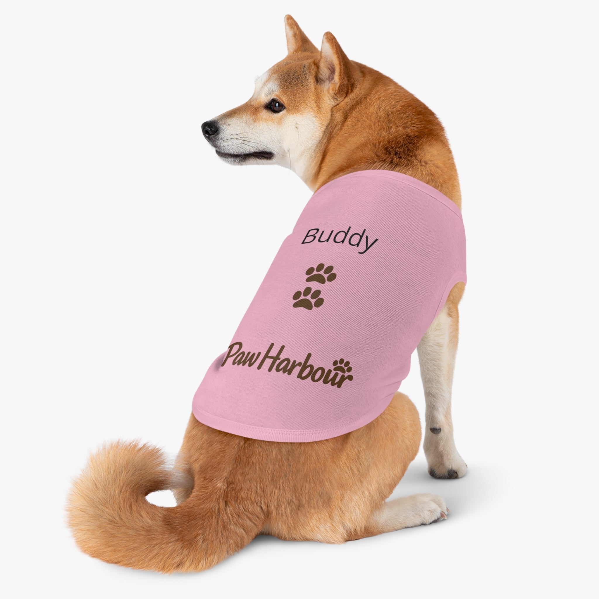 Small dog wearing PawHarbour fleece hoodie in pink