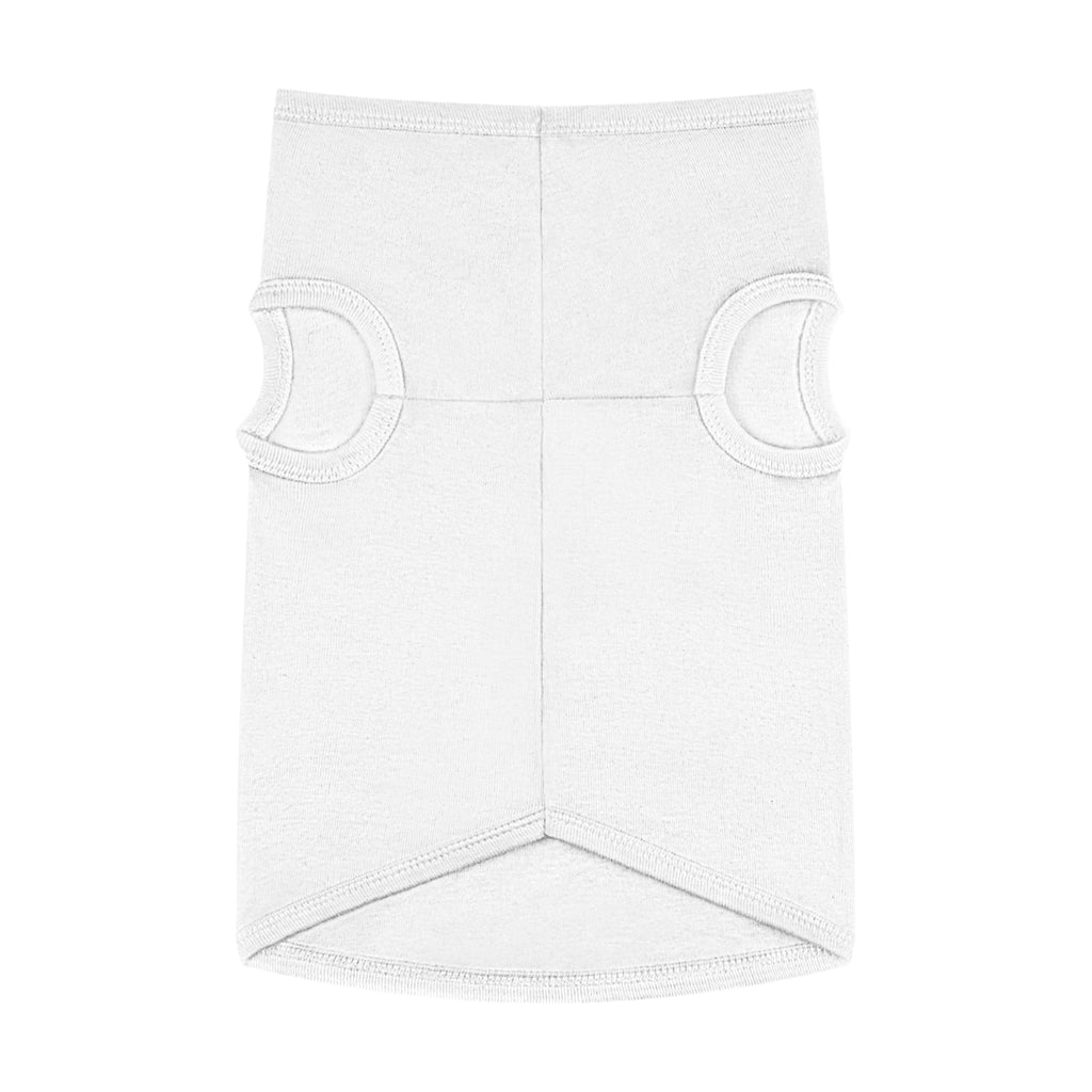Plain dog tank top – PawHarbour white