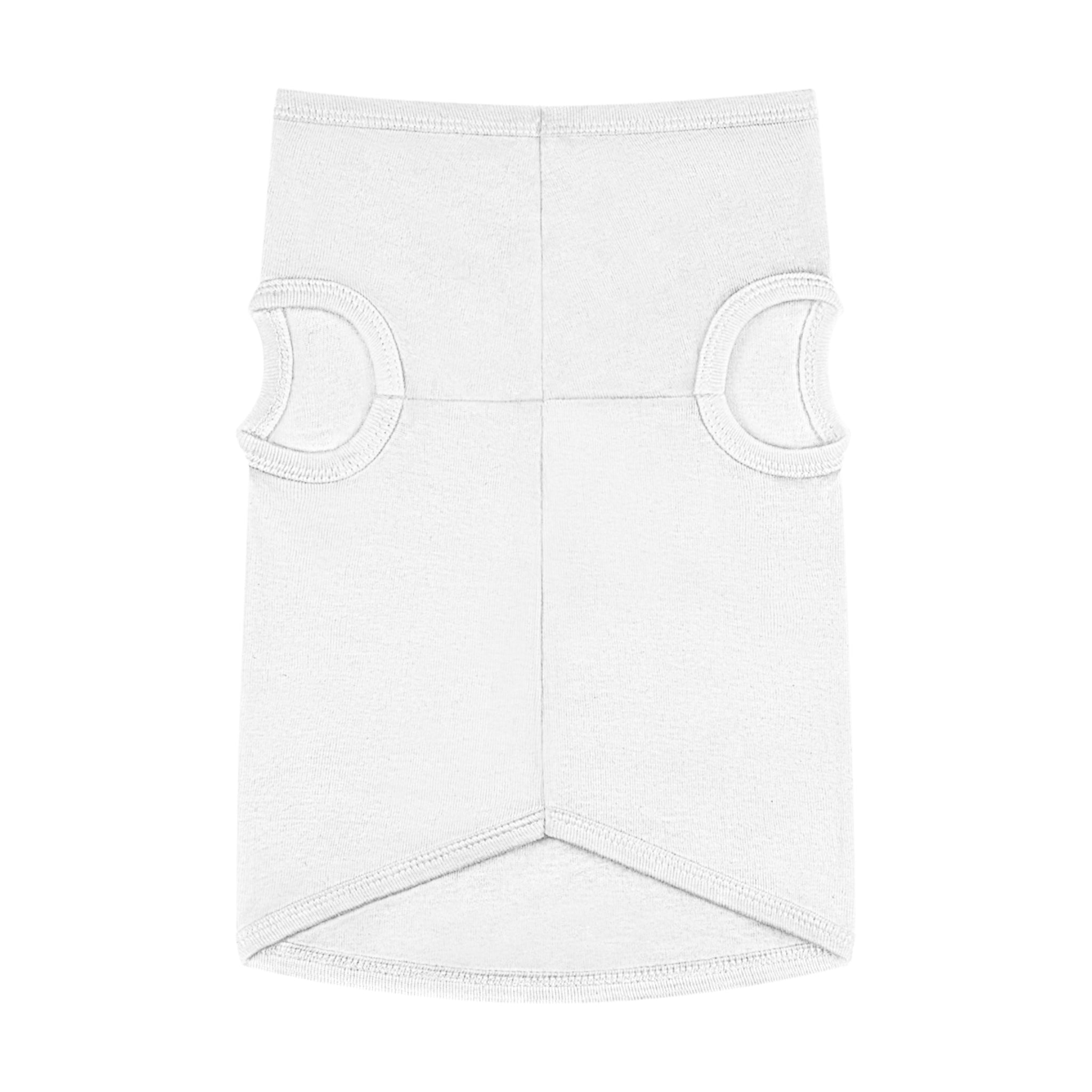 Plain dog tank top – PawHarbour white